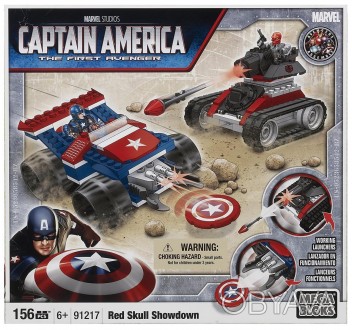 Конструктор 156 дет. Капитан Америка против Красного Черепа - Captain America vs. . фото 1