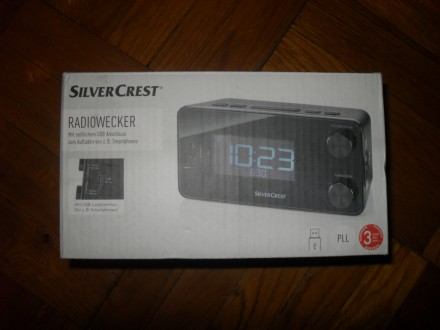 Цифровые часы SILVER CREST ( Германия ) с радио , 2- мя будильниками , с USB-пор. . фото 3
