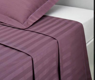 Комплект кольорової постільної білизни із Страйп Сатин, Смуга 1 см, кольори в ас. . фото 9