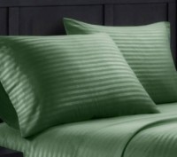 Комплект кольорової постільної білизни із Страйп Сатин, Смуга 1 см, кольори в ас. . фото 3
