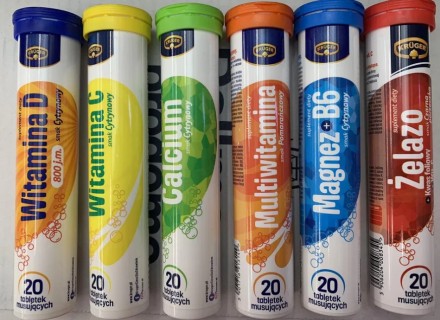 В наличии 6 основных витаминов от немецкой компании KRUGER БАД Витамины шипучие . . фото 6
