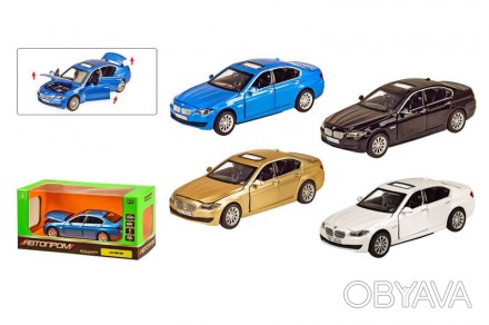 
Машина металічна 6605 "АВТОПРОМ" 1:32 BMW 535, 4 кольори, батарейки, світло, зв. . фото 1