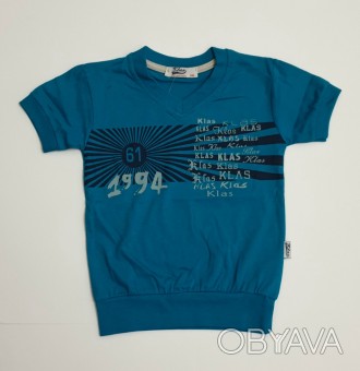 Детская футболка на манжетах 
Производитель ― Klass, Турция.
Размер: 116, 122 (н. . фото 1