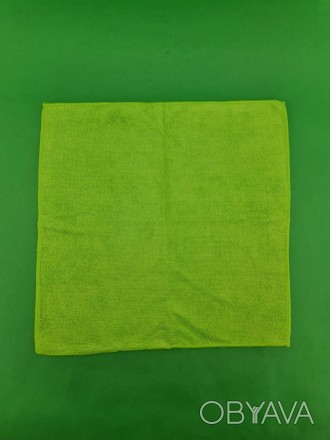 Cалфетка из Микрофибра 40*40 Зеленая FT0265 (1 шт) Тип: Салфетки,тряпки; Длина: . . фото 1