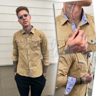 Рубашка мужская плотная микровельветовая высокого качества SPORTSMAN, Турция. Днепр. фото 1