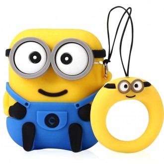 Силиконовый футляр SpongeBob series для наушников AirPods + кольцо (Sponge Bob /. . фото 3