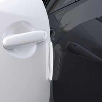 Защитные полоски для автомобильных дверей Baseus (4 шт.) (Белый). . фото 6