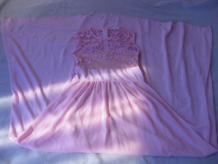 продам платье- сарафан розовый длинный 
очень красивый нежный розовый цвет и не. . фото 9
