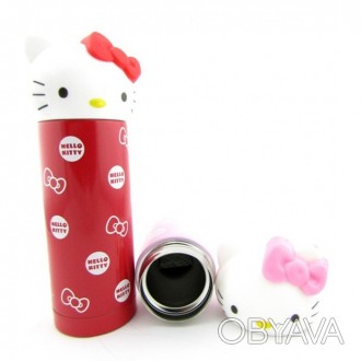 Детская термо бутылка Hello Kitty H-196 360 мл. – это герметичное хранилище. Тер. . фото 1