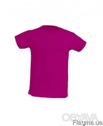 Детская футболка с круглым вырезом выполненная с 100% хлопка. плотность ткани 15. . фото 1