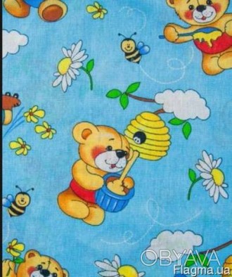 Детский постельный комплект 140*100 изготовленный с ткани Бязь 100% хб.
Расцветк. . фото 1