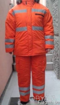Рабочий зимний костюм с покулукомбинезоном. 
Утеплитель:синтепон 200 г/м 2 
Ткан. . фото 1