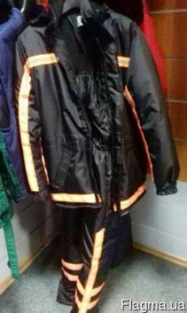 Костюм рабочий зимний "Сигнал 2" состоит с куртки удлиненной и полукомбинезона ч. . фото 2