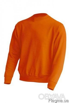 Реглан мужской оранжевого цвета 
Свитер унисекс (толстовка), плотность ткани 290. . фото 1