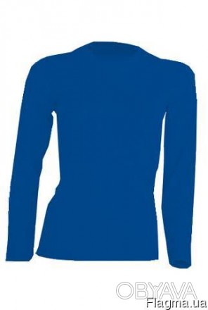 Женская футболка с длинными рукавами
100% хлопок
темно серый меланж (GМ): 85% хл. . фото 1