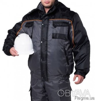 Утепленная рабочая куртка Спец
 Карманы: верхние нагрудные и на рукаве накладные. . фото 1