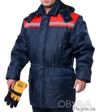Куртка утепленная "Телеком", цв.темно-синий с красным
предназначена для защиты о. . фото 1