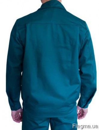 Курточка рабочая Спецназ зеленая изготовлена из практичной ткани саржа, составом. . фото 3