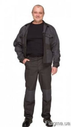 Рабочий костюм с брюками Карго, серый 
Ткань: саржа смесовая хб 67 %, пэ 33%, пл. . фото 4