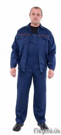 Куртка с полукомбинезоном" Гарант", т.синий предназначенный для защиты рабочего . . фото 1