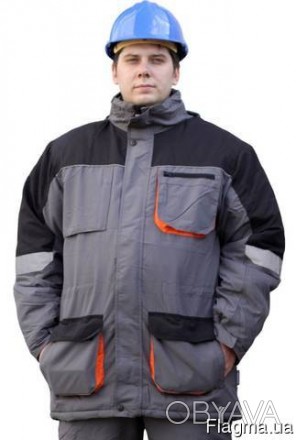Утепленная рабочая куртка Эмертон 
Ткань: Дюспо, полиэстер - 100%
Утеплитель: си. . фото 1