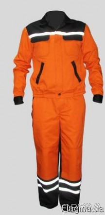 Костюм рабочий Дорожник, оранжевый 
Рабочий костюм состоит из:
рабочей куртки ук. . фото 1