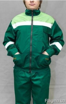 Костюм рабочий мужской летний арт.086
Куртка укороченная на притачном поясе на р. . фото 2