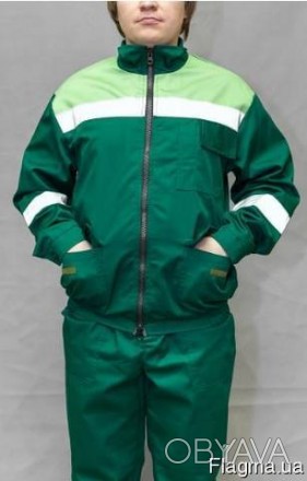 Костюм рабочий мужской летний арт.086
Куртка укороченная на притачном поясе на р. . фото 1
