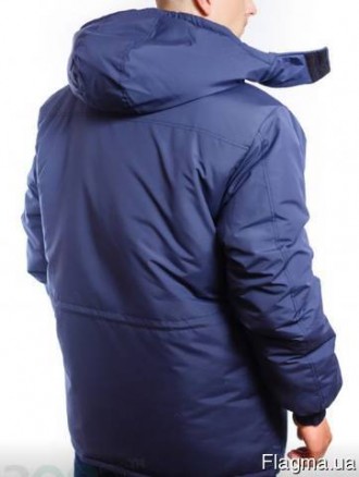 Рабочая зимняя куртка Инженер 
Модель удлиненная прямого покроя с капюшоном, кап. . фото 3