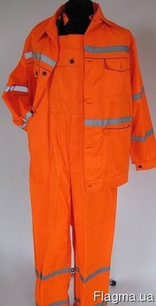 Полукомбинезон с курткой «Дорожник -2» 
Ткань: саржа оранжевая пл.220 г/м 2 (35%. . фото 2