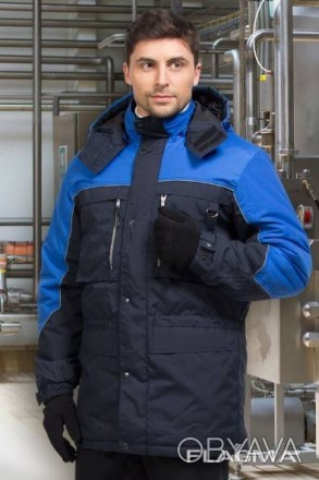Зимняя рабочая куртки ИТР ВЕГА 
Описание изделия: 
накладные нагрудные карманы с. . фото 1