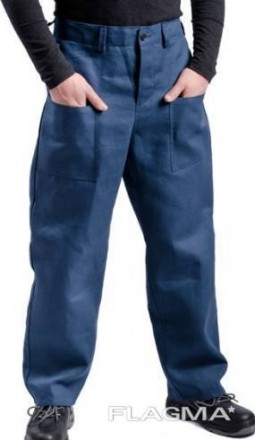 Рабочий костюм с СВП синий используется для защиты от производственных загрязнен. . фото 3