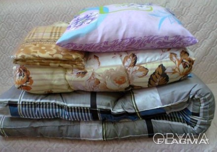 Набор постельных принадлежностей "Стандарт с КПБ" (Матрас, подушка, одеяло, прос. . фото 1