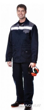 Костюм с полукомбинезоном Профи для рабочего 
Комплектация	
куртка + полукомбине. . фото 2