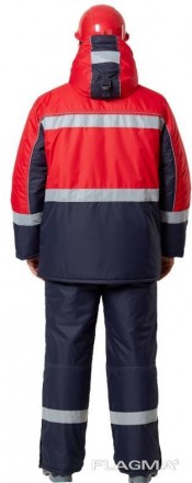 Куртка рабочая утепленная Сунтар (красный/синий) под заказ пошив от 10 единиц 
М. . фото 3