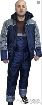 Зимний рабочий костюм с полукомбинезоном КАТ33/ТПУ3 
Куртка КАТ33
- Ткань верха . . фото 1