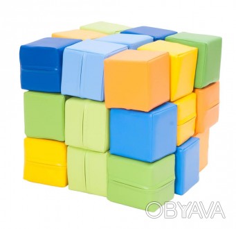 Набор "Кубики" KIDIGO™ состоит из 27 разноцветных кубиков. 
Модули используются . . фото 1