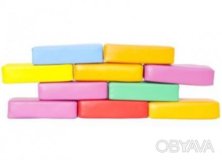 Набор "Кирпичики" KIDIGO™ состоит из 10 разноцветных кирпичиков. 
Модули использ. . фото 1