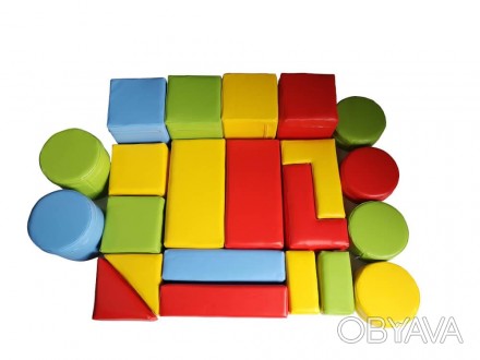 Конструктор KIDIGO™ «Игра» (22 детали Premium) состоит из 22 геометрических мягк. . фото 1