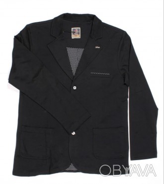 Школьный пиджак для мальчика из трикотажа черного цвета
Трикотаж плотный, не тян. . фото 1