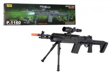Детская винтовка CYMA P1160 игрушечная, фонарик, лазер. Ивано-Франковск. фото 1 Детская винтовка CYMA P1160 игрушечная, фонарик, лазер. Ивано-Франковск. фото 1
