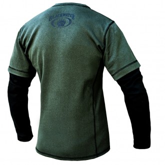 
Стильная милитари футболка с рукавами и принтом логотипа легендарной ЧВК "Black. . фото 3