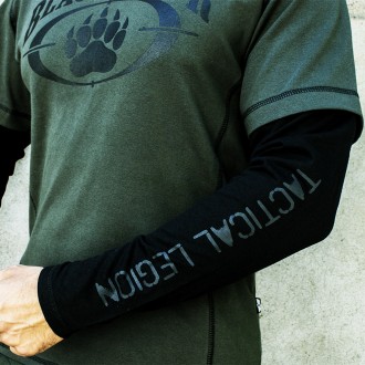 
Стильная милитари футболка с рукавами и принтом логотипа легендарной ЧВК "Black. . фото 6