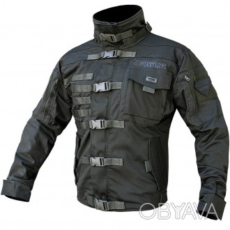 
Куртка в байкерско-тактическом стиле ― "SHTORM" в расцветке OLIVE на флисовой п. . фото 1