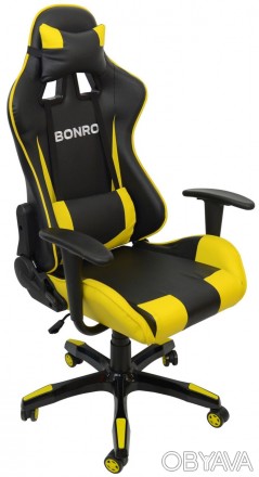Кресло игровое геймерское Bonro 2018 Yellow
Кресло игровое Bonro создано специал. . фото 1