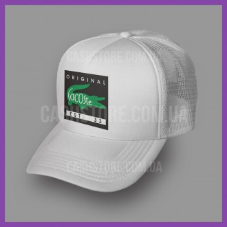 Кепка Тракер Lacoste 'Patch Logo' | Белая. Київ. фото 1 Кепка Тракер Lacoste 'Patch Logo' | Белая. Київ. фото 1
