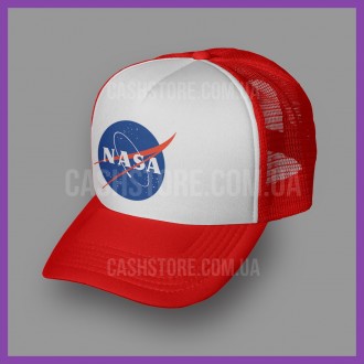 Кепка Тракер Asos 'Nasa Vintage Logo' | Красная с белым лбом. Київ. фото 1 Кепка Тракер Asos 'Nasa Vintage Logo' | Красная с белым лбом. Київ. фото 1