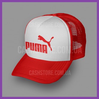 Кепка Тракер Puma 'ESS Classic Logo' | Красная с белым лбом. Київ. фото 1 Кепка Тракер Puma 'ESS Classic Logo' | Красная с белым лбом. Київ. фото 1