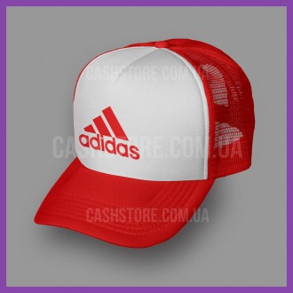 Кепка Тракер Adidas Perfomance 'Classic Logo' | Красная с белым лбом. Киев. фото 1 Кепка Тракер Adidas Perfomance 'Classic Logo' | Красная с белым лбом. Киев. фото 1