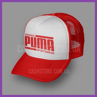 Кепка Тракер Puma 'Sportswear Athletics' | Красная с белым лбом. Киев. фото 1 Кепка Тракер Puma 'Sportswear Athletics' | Красная с белым лбом. Киев. фото 1
